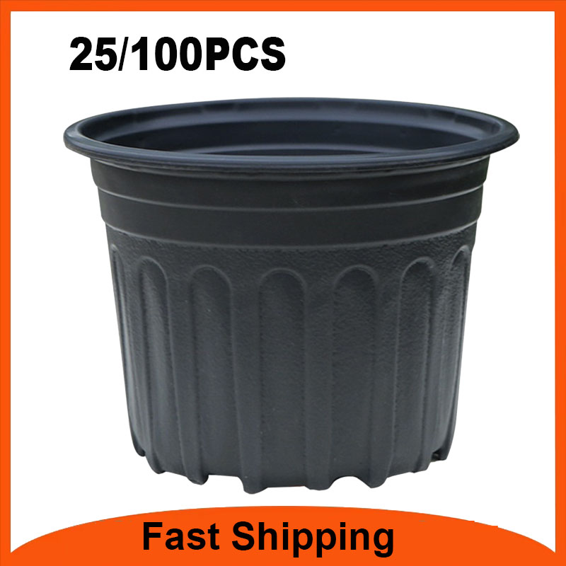 Net Pot 3 Inch - 25/100 Macetas Flexibles para Viveros con