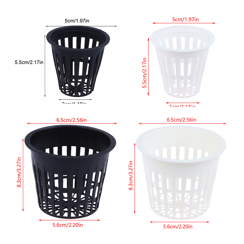 Net Pot 3 Inch - 10 unidades de macetas de malla