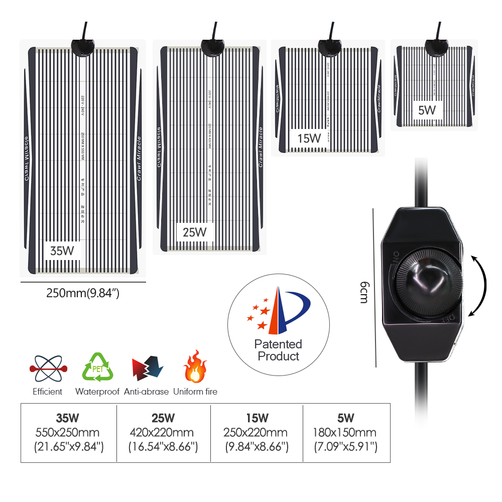Material de grafeno UE/AU/UK/E - Seedling Heat Pad reseña y precio